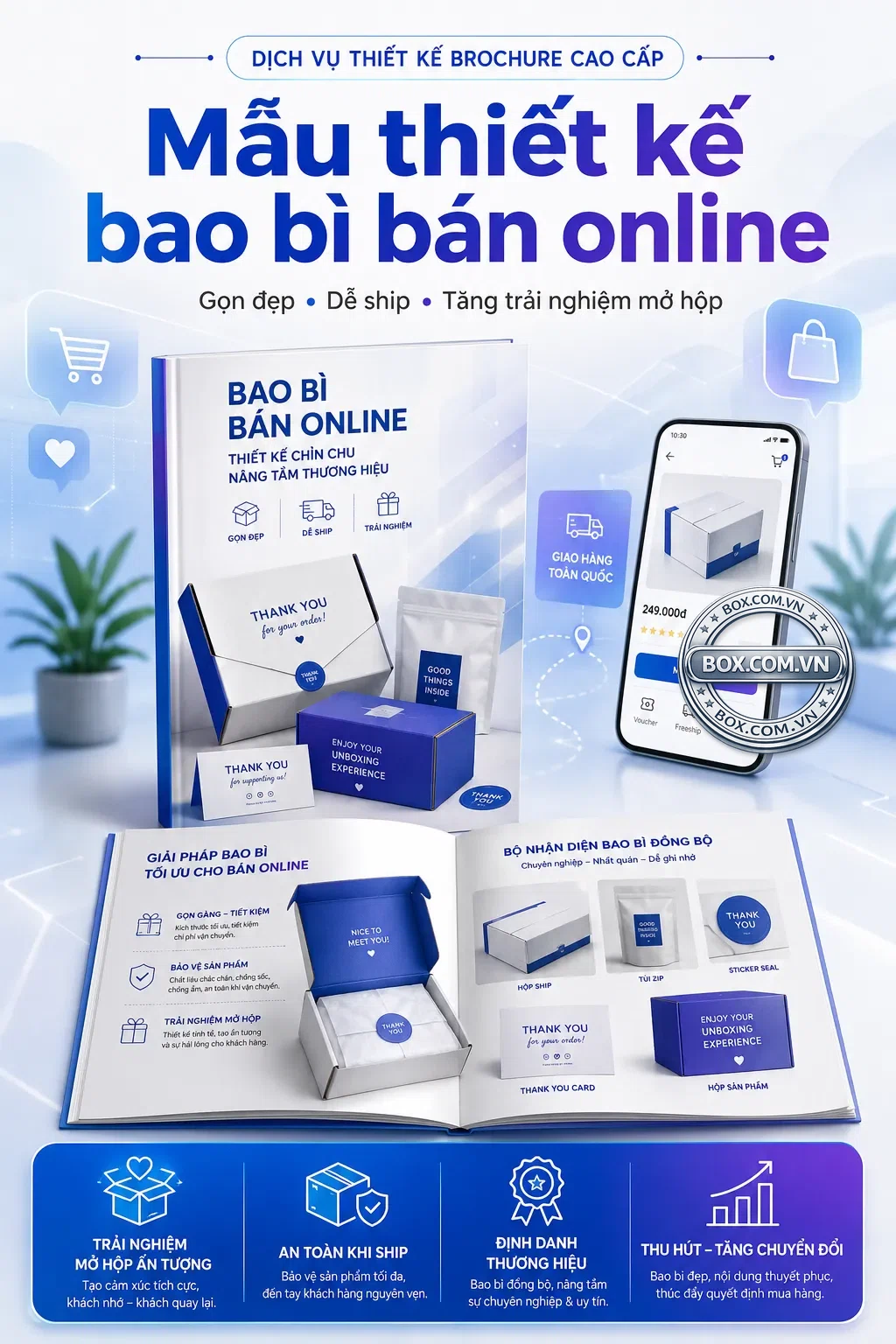 Mẫu thiết kế bao bì bán online