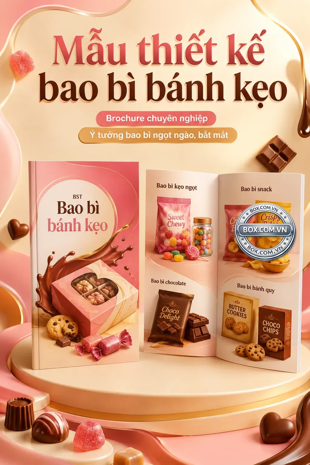 Mẫu thiết kế bao bì bánh kẹo