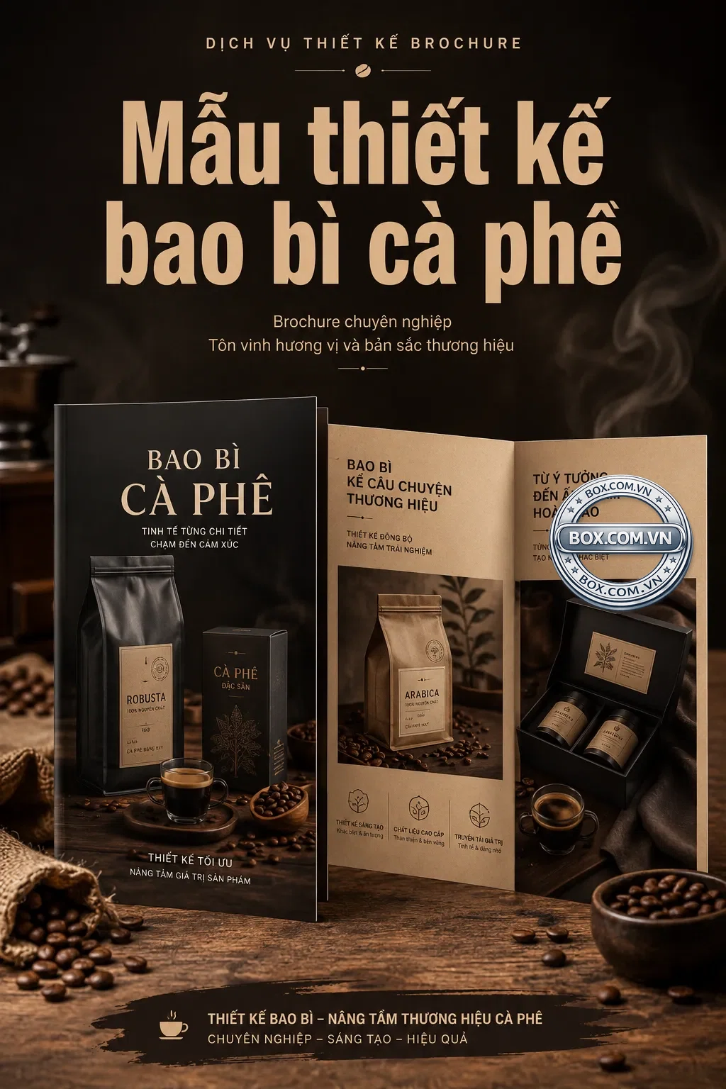 Mẫu thiết kế bao bì cà phê