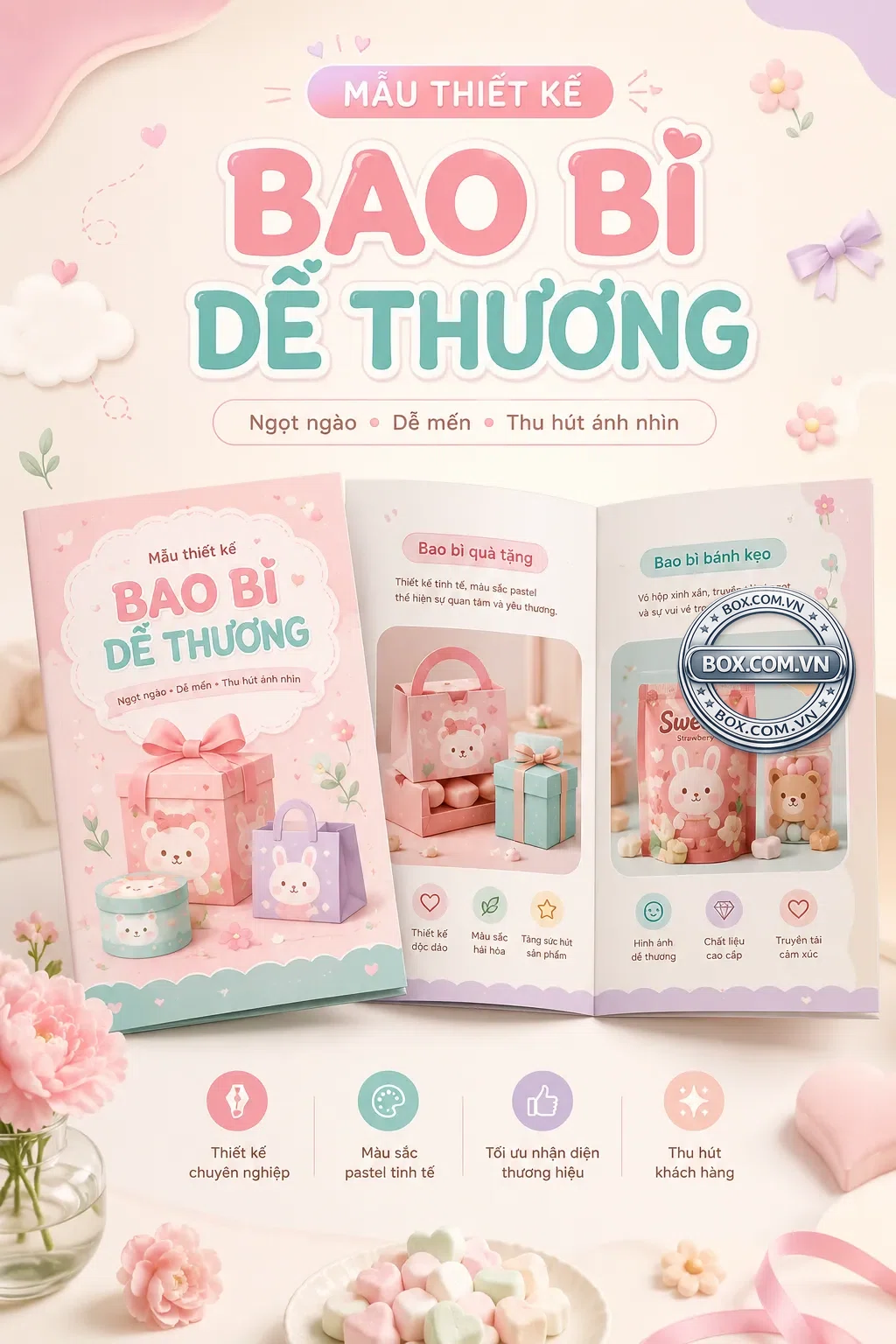 Mẫu thiết kế bao bì dễ thương