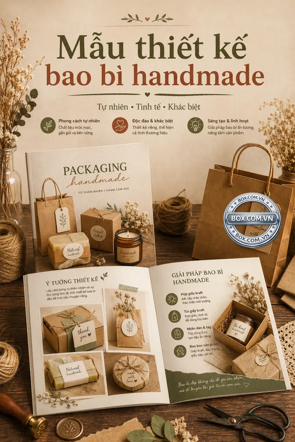 Mẫu thiết kế bao bì handmade