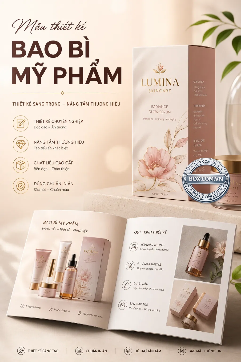 Mẫu thiết kế bao bì mỹ phẩm