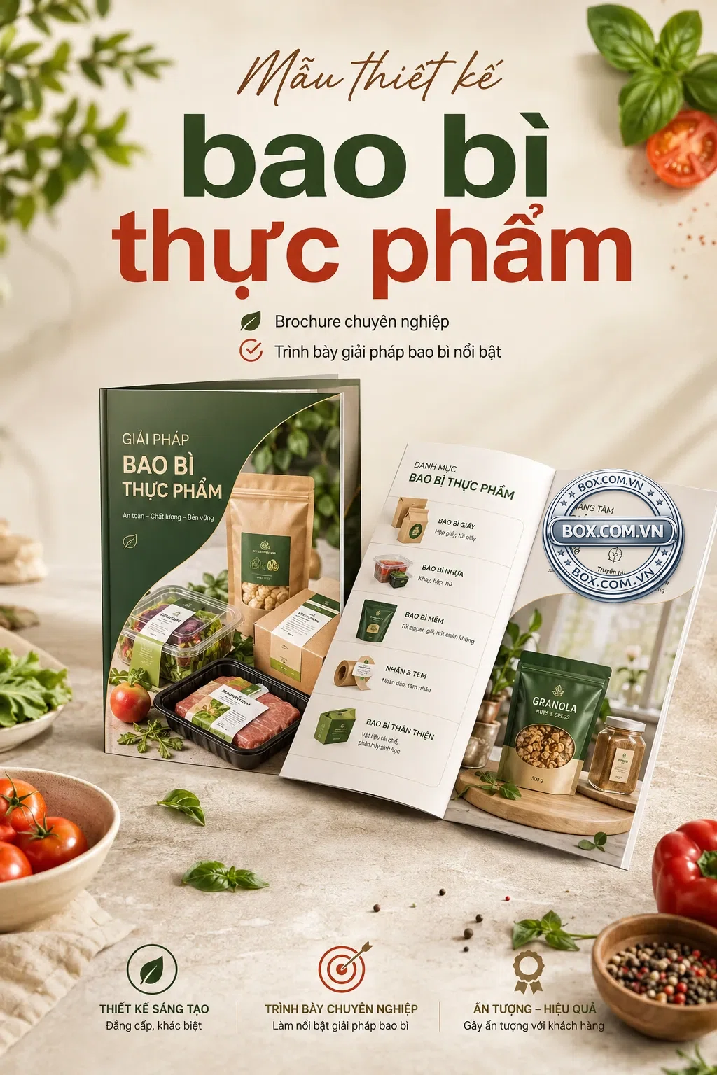 Mẫu thiết kế bao bì thực phẩm