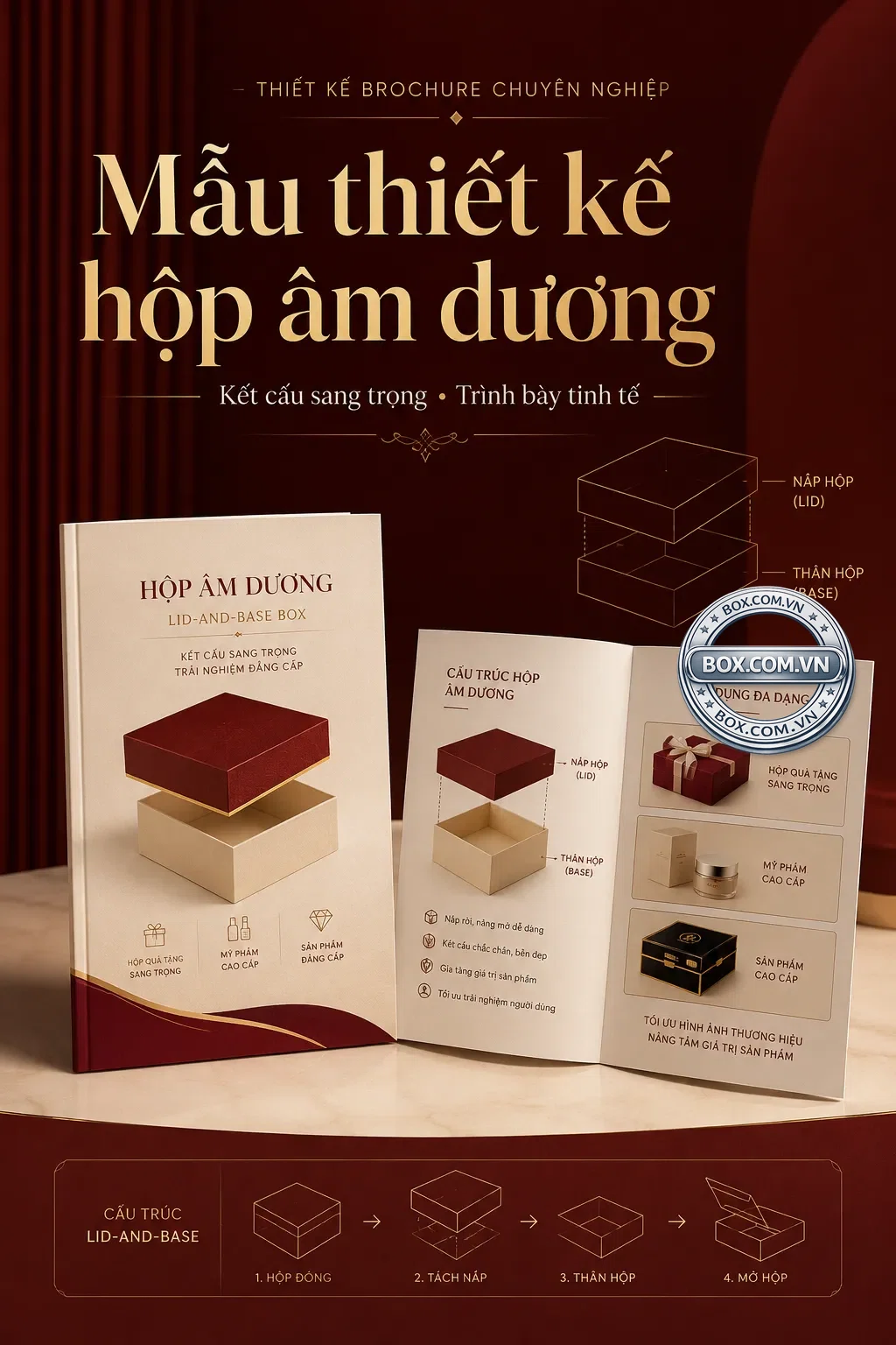 Mẫu thiết kế hộp âm dương